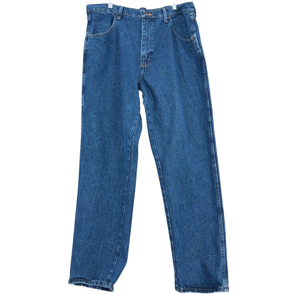 Maverick Straight Leg Men 36x32 100% Cotton Blue Denim Jeans ZMAV2DS
